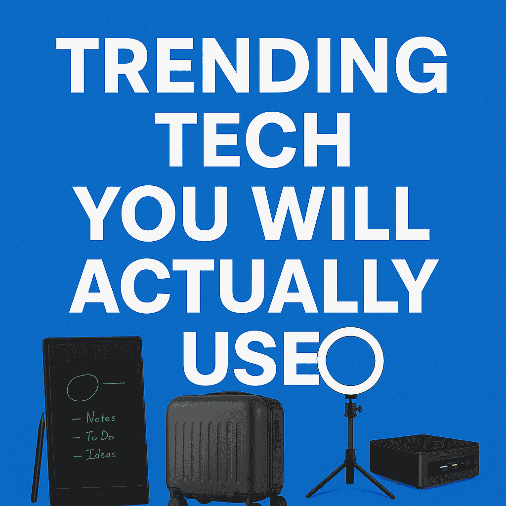 Trending Tech You Will Actually Use. Tech-Essentials. 