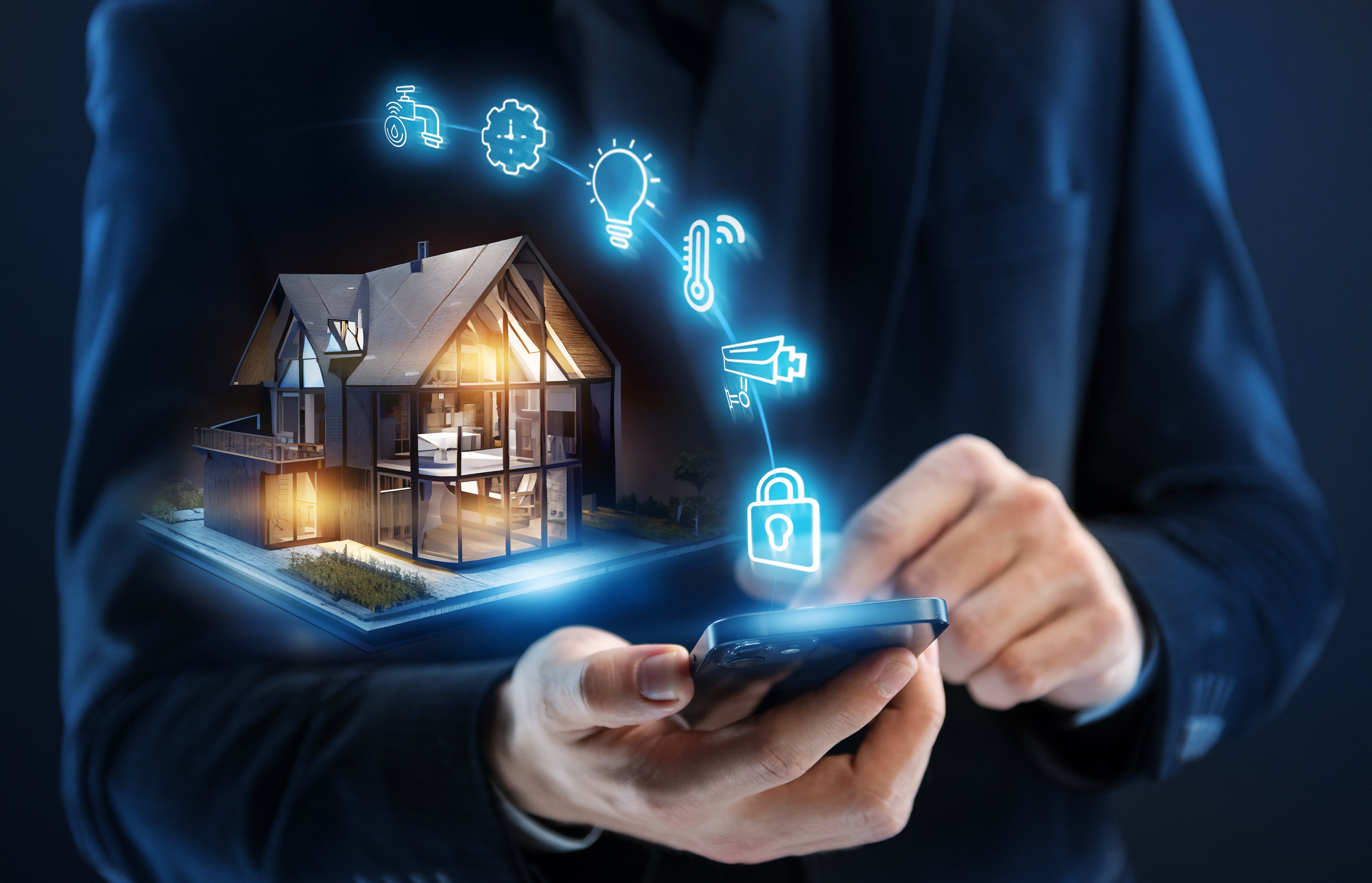 House & Home Section Tech-Essentials. Ideas coming out of phone