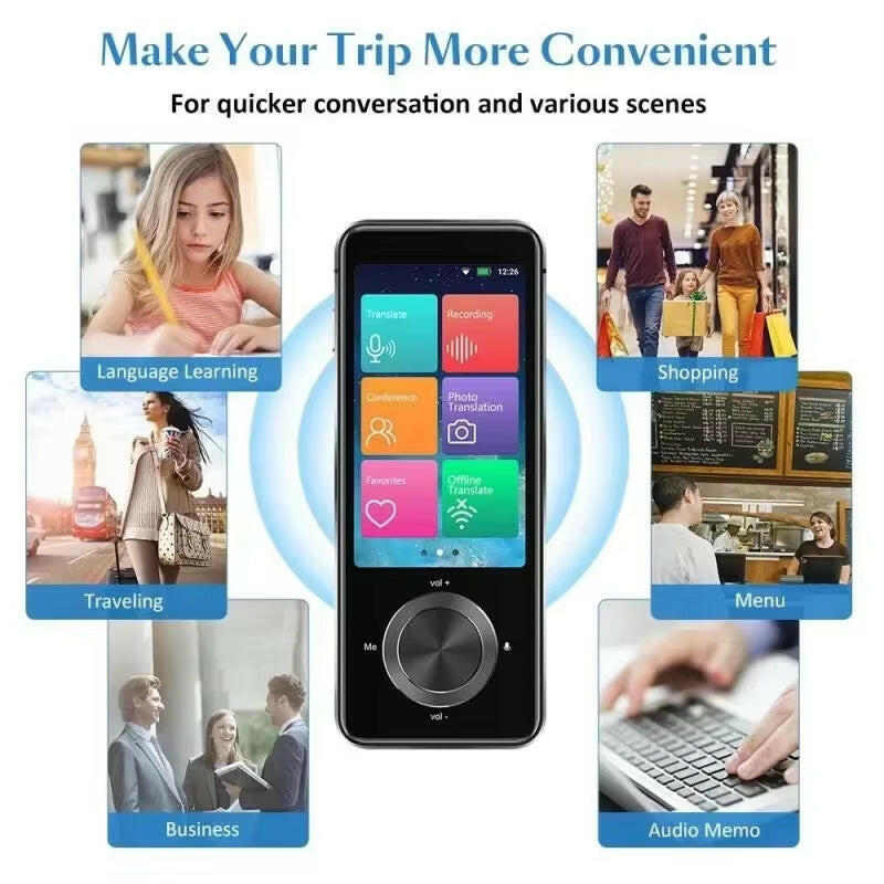 2025 Enhanced M9 Instant Voice Translator - Portable Real-Time Language Translator Supporting 16 Offline Languages.