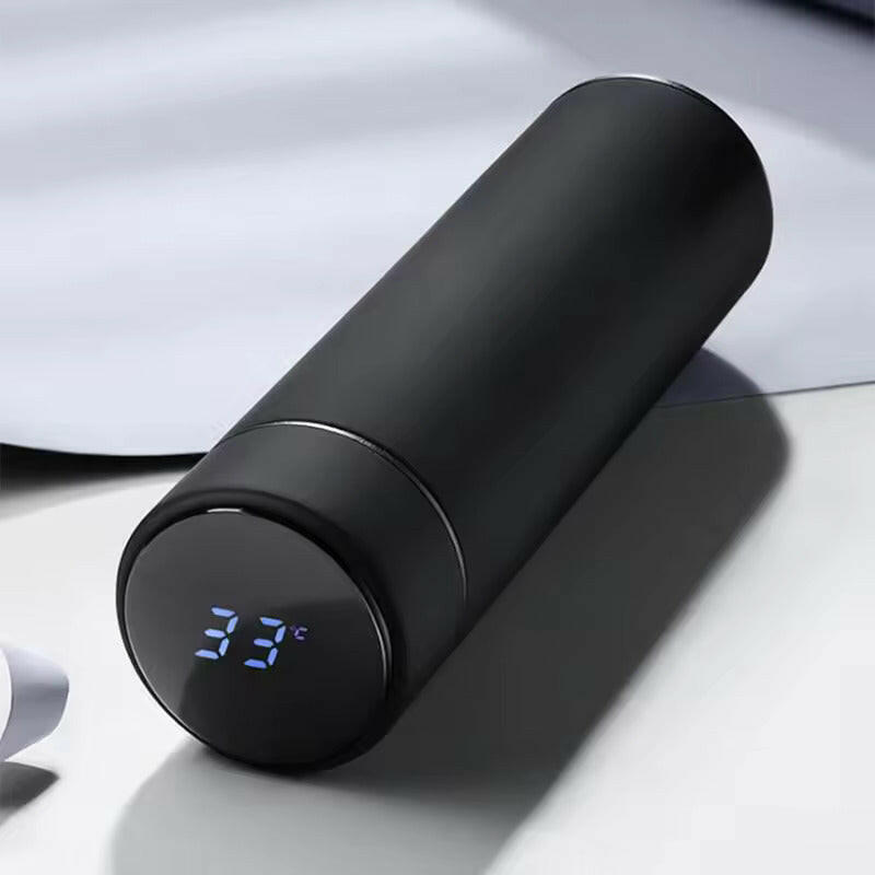 Digital Thermal Water Bottle 500mL | Leakproof Stainless Steel Vacuum Flask for Coffee, Milk & More!.