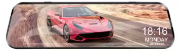 12-Inch Touch Screen Dash Cam and Rearview Camera System