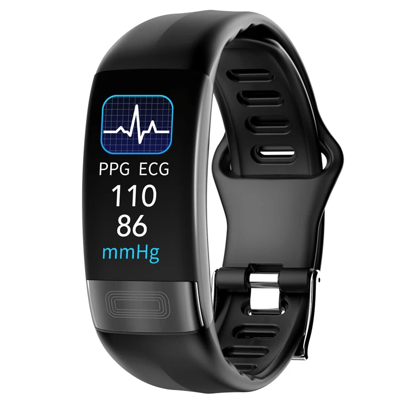P11Plus Smart Health Fitness Tracker Wristband with ECG, PPG, Calorie, and Blood Pressure Monitoring