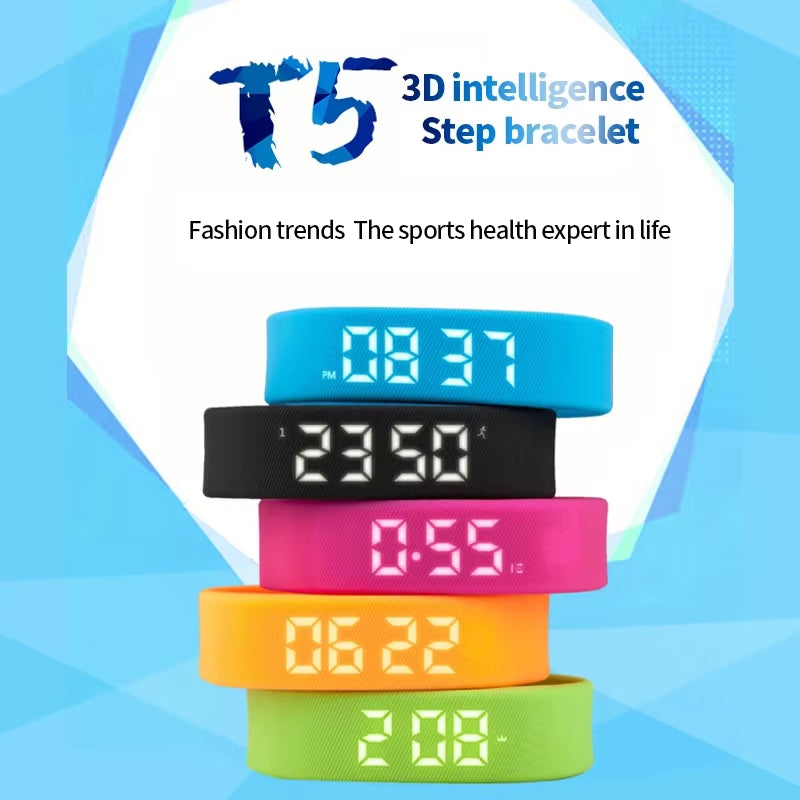 W5Sv Smart Bracelet with Vibration Alarm, Sleep Monitoring, 24-Hour Pedometer, and Rechargeable Functionality