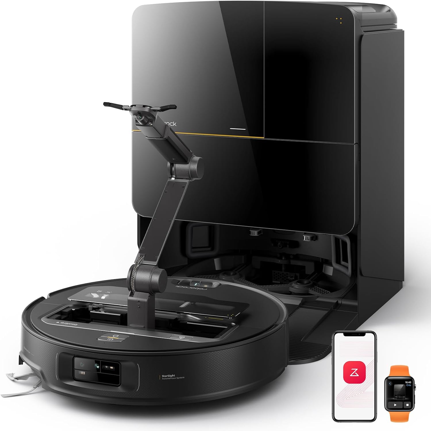 Roborock Saros Z70 AI-Powered Robot Vacuum and Mop.