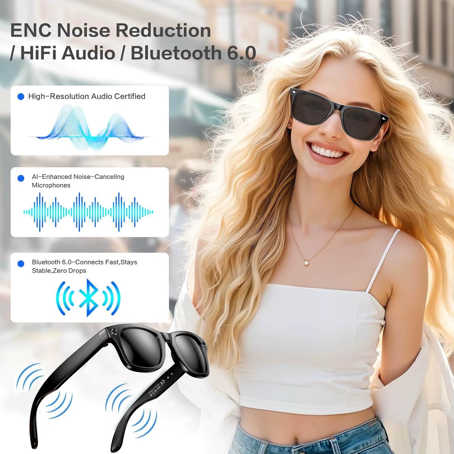 800W AI-Powered Smart Glasses