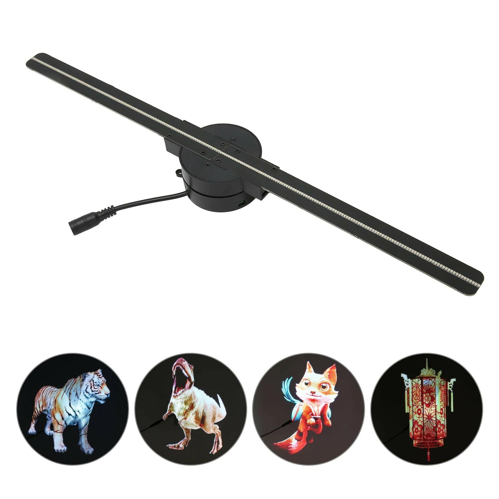 16.5-Inch 3D Hologram Fan Projector - 2000x224 Resolution with WiFi Connectivity and 224 LED Beads