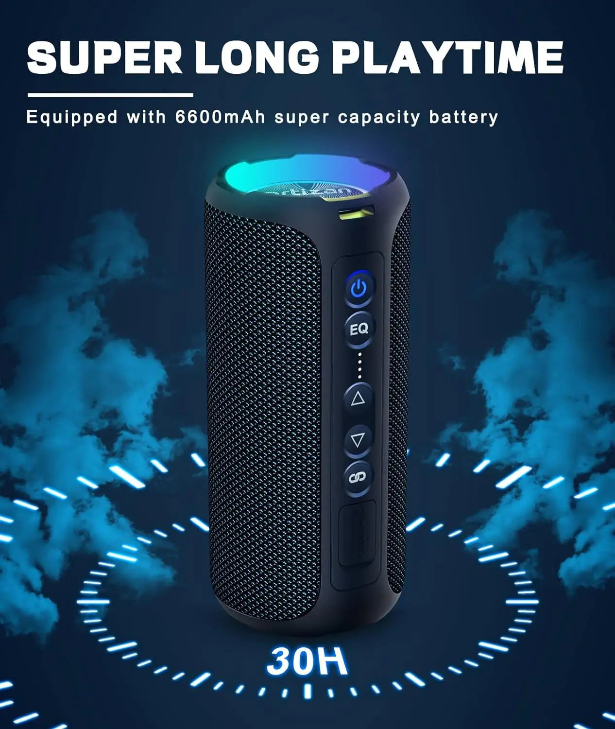 Ortizan 40W Enhanced Bass Portable Bluetooth Speaker