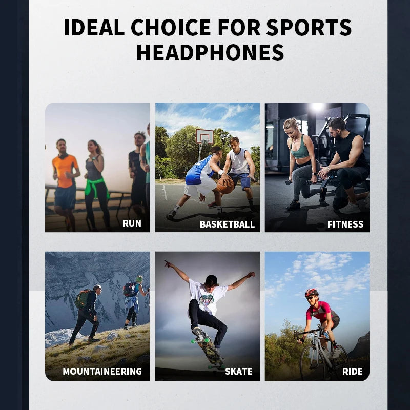 Mijia Bone Conduction Bluetooth 5.3 Sports Earphones - Waterproof Wireless Headset with Ear Hook for Running and Driving.