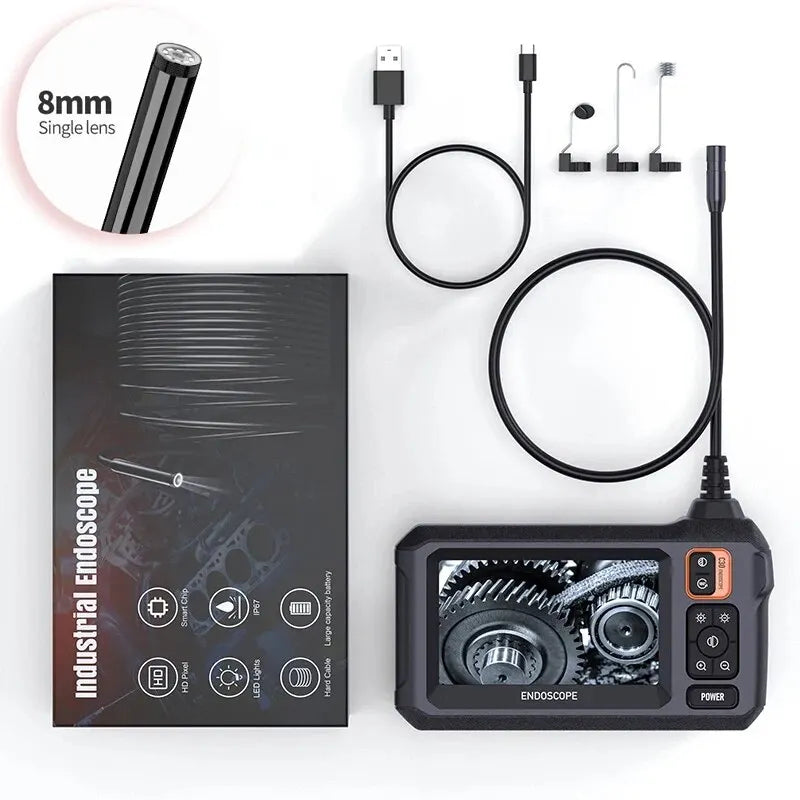 8mm endoscope camera for precise inspections, featuring high-resolution imaging and flexible design