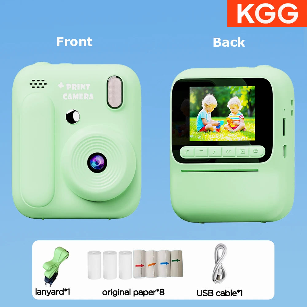1080p Instant Camera with Color Printing