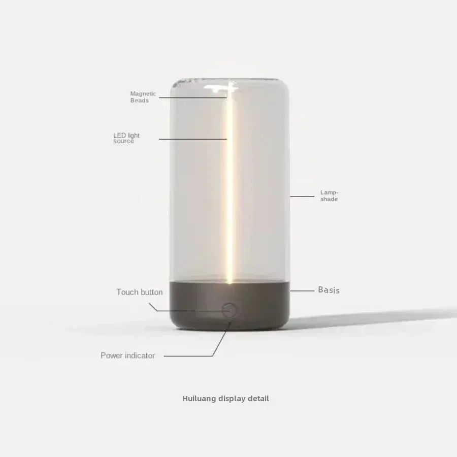 Portable Quantum Wire Ambient Magnetic Light with Type-C Charging and Eye Protection for Bedroom, Study, Camping, and Holiday Gifting