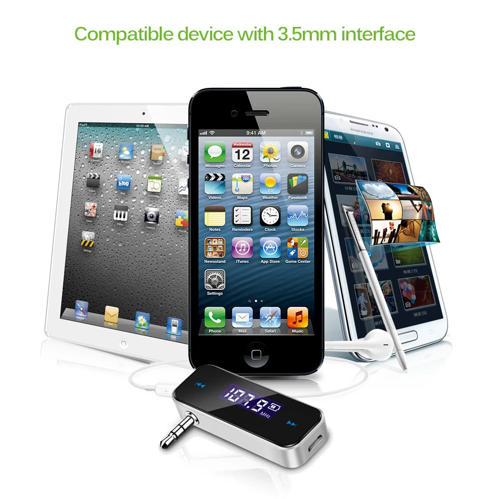 Kebidumei Wireless 3.5mm Audio FM Transmitter