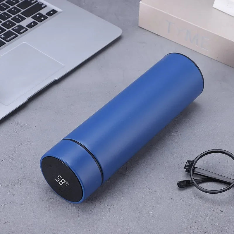 500ML Smart Temperature Control Thermos Bottle - Insulated Sports Water Cup for Car, Maintains Hot and Cold Beverages, Vacuum Flask