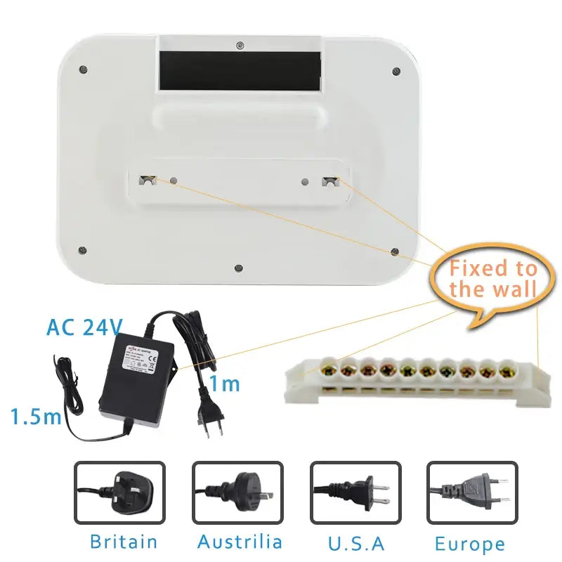 8-Station Wi-Fi Indoor Smart Sprinkler Controller with Solenoid Valve and Remote Phone Control, Compatible with Alexa