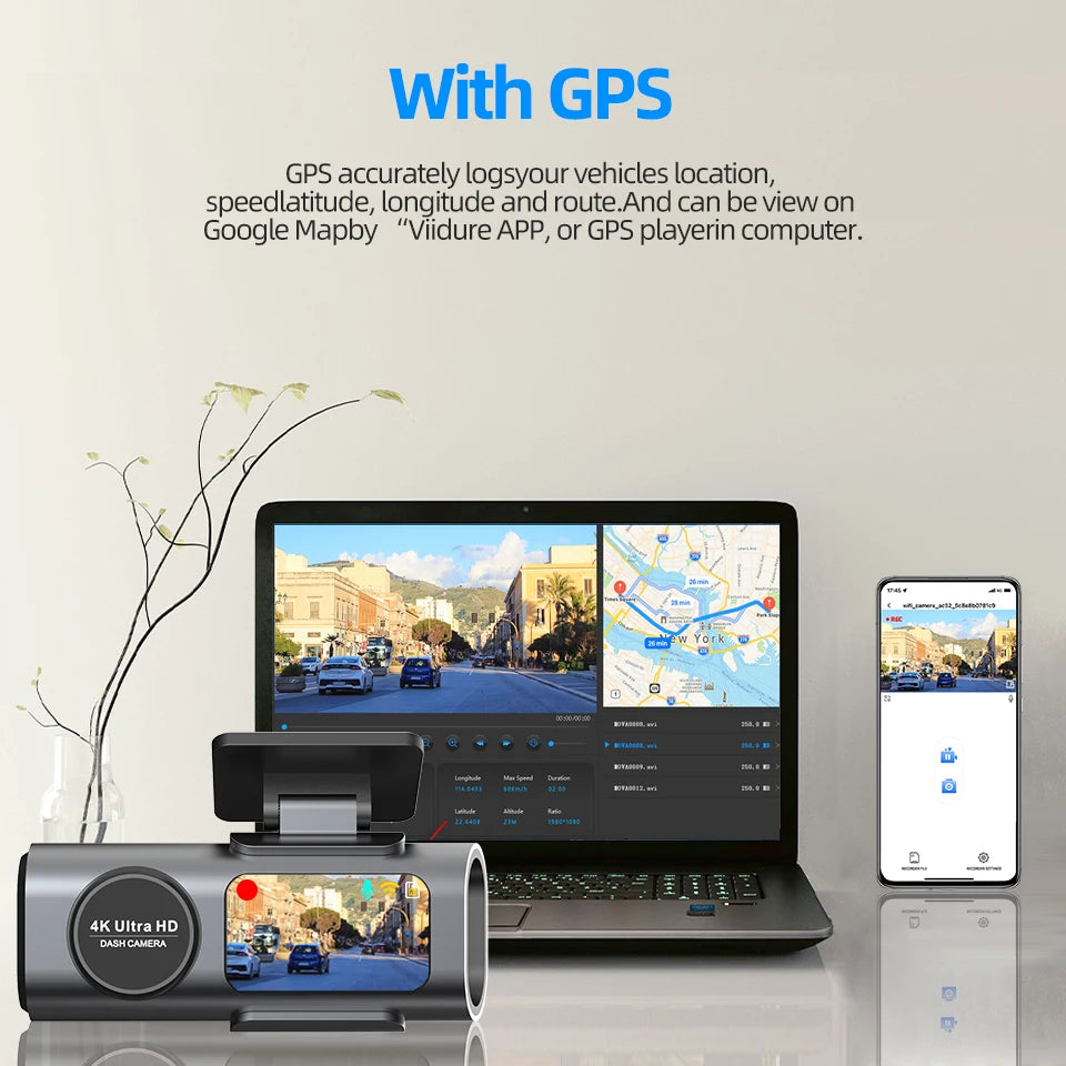 Acceo 4K UHD Dash Cam.