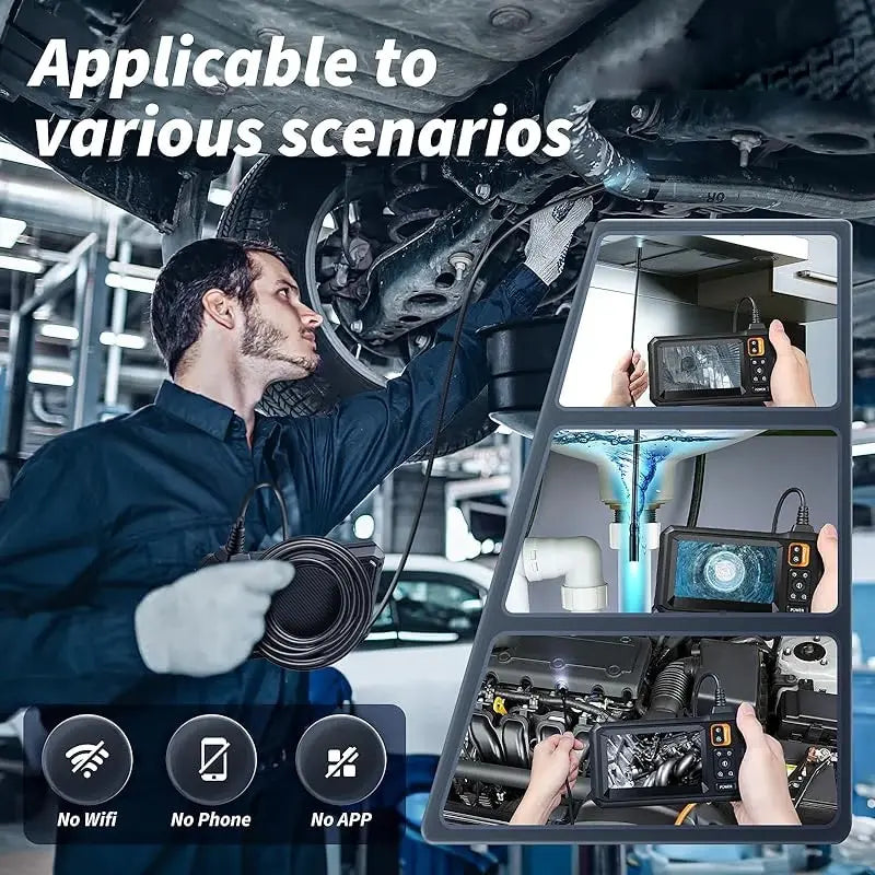 8mm endoscope camera for precise inspections, featuring high-resolution imaging and flexible design