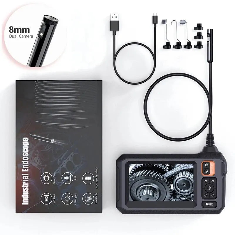 8mm endoscope camera for precise inspections, featuring high-resolution imaging and flexible design