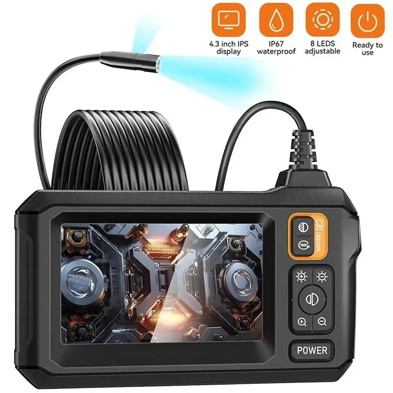 8mm endoscope camera for precise inspections, featuring high-resolution imaging and flexible design