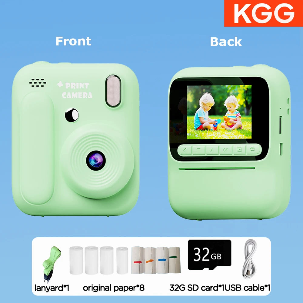 1080p Instant Camera with Color Printing