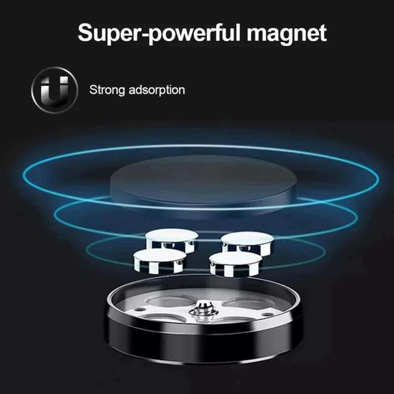 Magnetic Car Phone Holder - Dashboard and Wall Mount for iPhone, Samsung, and Xiaomi.