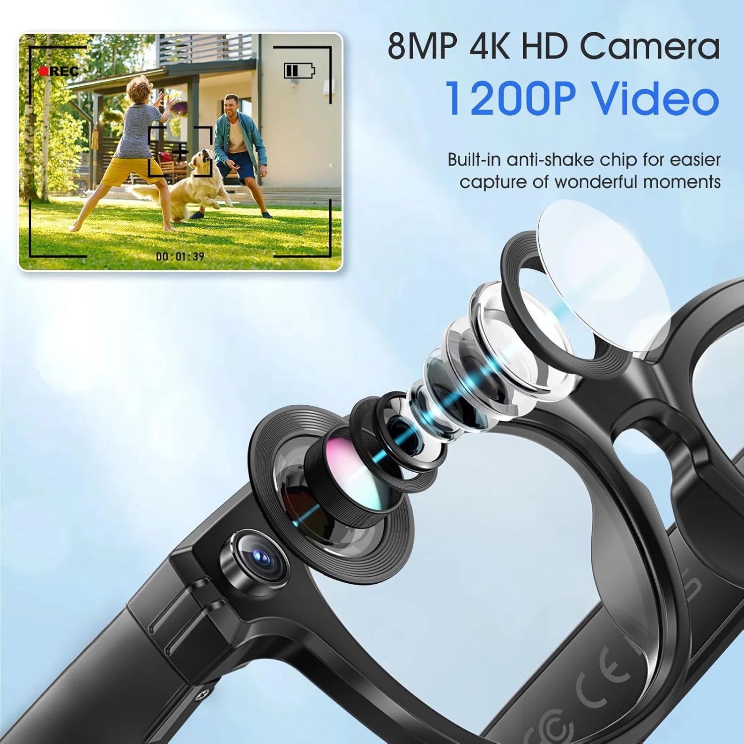 800W AI-Powered Smart Glasses