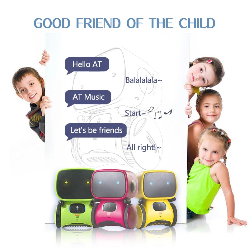 Interactive Voice-Controlled Smart Robot for Kids - Dance, Play Music, and Engage with Touch Commands - Perfect Birthday Gift for Ages 6-12.