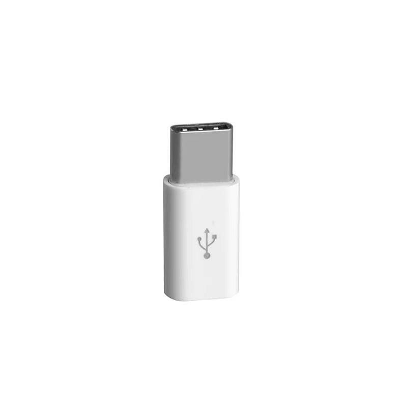 LED USB 3.0 to Type-C Adapter - OTG USB-C and USB-A to Micro USB Female Connector for Samsung, Xiaomi, and POCO Devices.